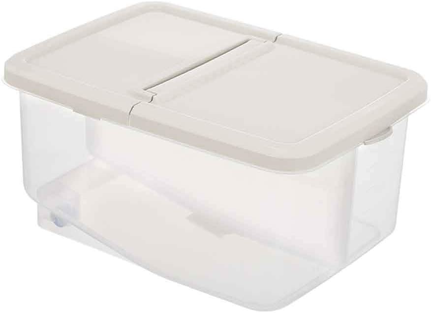 Home Kitchen Food Storage Box Plastic Grain Rice Cereal Bean Organizer Case Container Dried Sealed Crisper Bins
