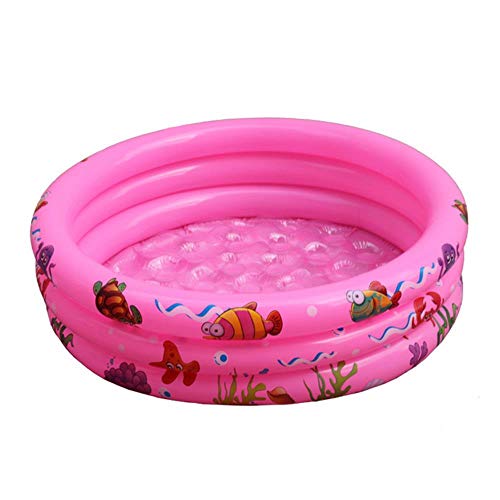 Preisvergleich Produktbild MANWEI Pool 90Cm Baby Schwimmbad Kinder Aufblasbarer Runder Strandpool PVC Paddeln Fischteich Ocean Ball Pool Sommer Wasserspielzeug Im Freien, 03 Pink, China