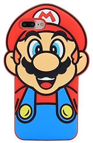 CASESOPHY Red Mario Case for iPhone 7Plus 8Plus 7 8 6 6s Plus 5.5