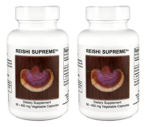 Supreme Nutrition Reishi Supreme, 90 Pure Ling Zhi Capsules | 2 Pack