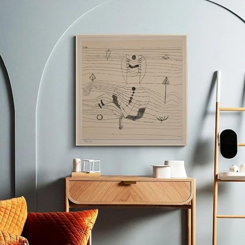 Paul Klee Rider démonté et ensorcelé affiche cubisme abstrait toile 60x60