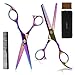Tijeras Peluquería Profesional, Tijeras Peluqueria Afiladas con Tijera Entresacar Peluqueria, Kit Tijeras Peluqueria Profesional para el Hogar y el Salón