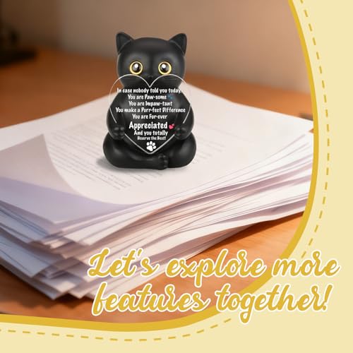 Figura decorativa de gato negro FOUGSTA XXS22 miniatura 4