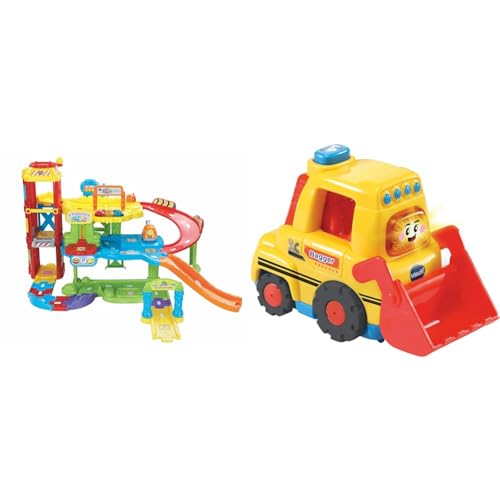 VTech Baby Flitzer - Parkgarage & TUT TUT Baby Flitzer - Bagger –...