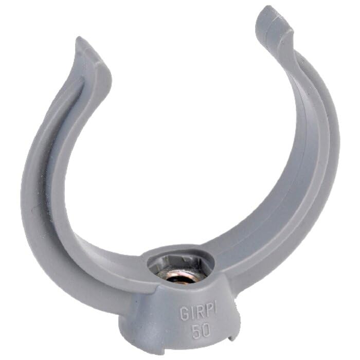 10 Colliers De Fixation Pour Tuyaux 32mm - Gris - Pour Tubes, Câbles - Fixation Murale