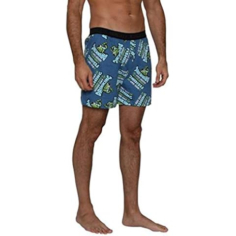 Fun Boxers Fishing Drinking Men's Boxer Short - M, Blue, Size Medium Cover