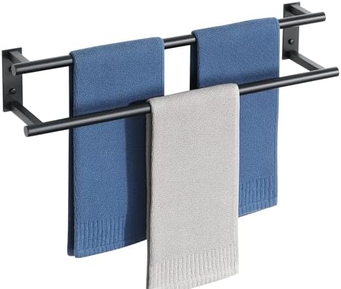 Alise Double Towel Bars for Bathroom,Wall Mount Towel Holder Towe...