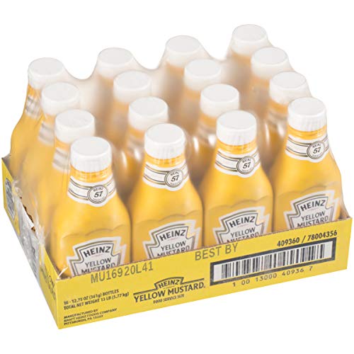 Image of Heinz Yellow Mustard (12.75 oz Bottles, Pack of 16)