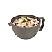 Prep Solutions by Progressive Microwave Soup On-the-Go, Gray (PS-91GY) – Leak-Proof, Cool-Touch Handle with Spoon Included