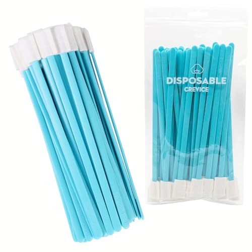 Image of Crevice Cleaning Brush, Crevice Cleaning Tools kit, Disposable Toilet Brush,Crevice Cleaning Brushes for Household Use, Detailing Cleaning Tools for Car,Blue 50Pcs