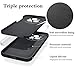 Hlgcokro Compatible with Oppo Reno 14 Case Silicone with Soft Microfiber Lining, Phone Case for Oppo Reno 14 Slim Dark Green Shockproof Bumper Cover (Black)