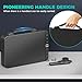 Miisekmy Gun Safe for Handgun Biometric Gun Safe for Car Pistols Safe, Quick Access Handgun Safe with Fingerprint PIN or Key Rechargeable Lock Case, for Home Car Travel Nightstand Bedside or Drawer