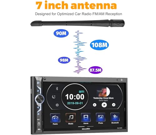 Image of Antennas for Ford Bronco (2021-2024) 7 Inch Rubber Antenna Replacement Car Antenna Ford Bronco Accessories Carbon Fiber