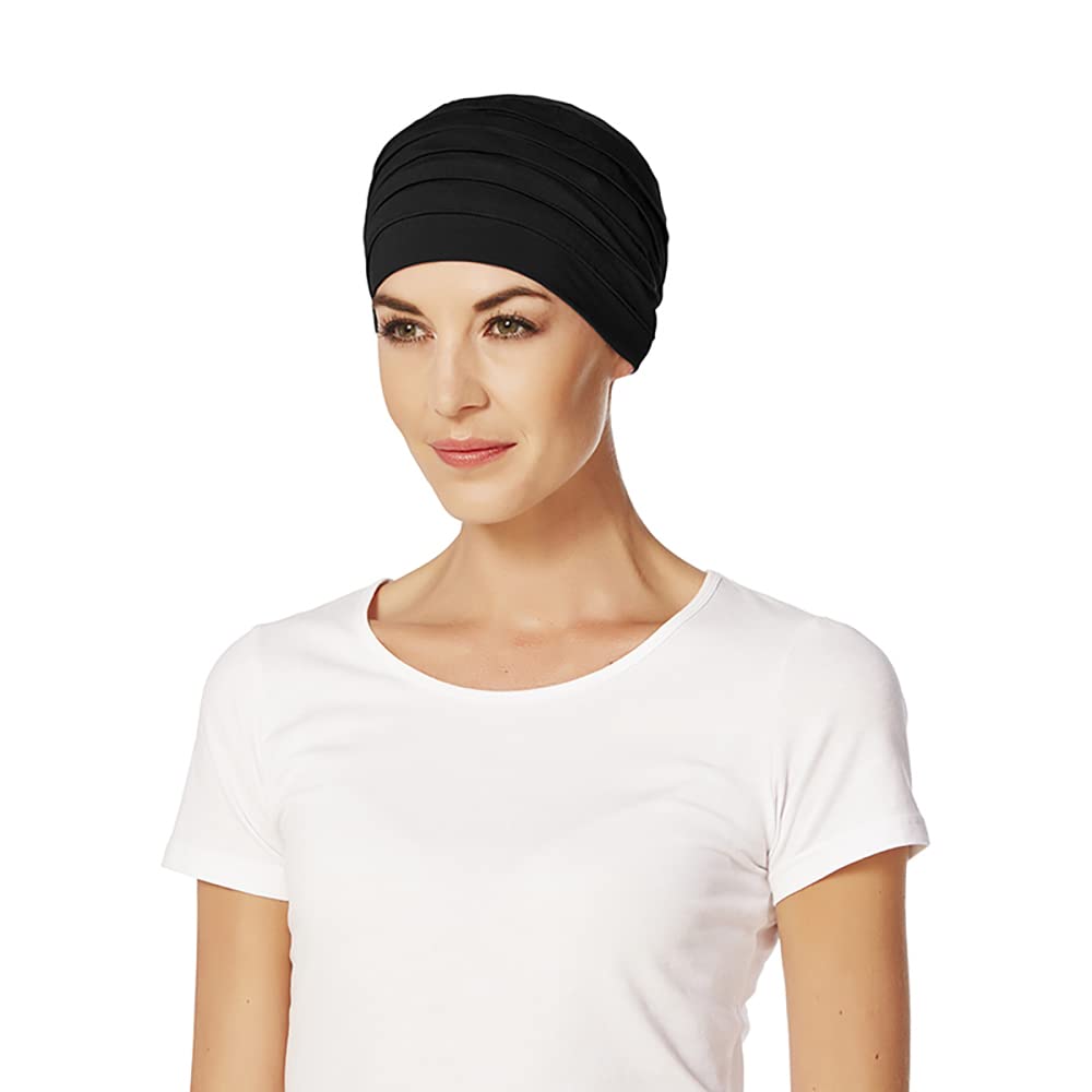 Christine Headwear Women's Yoga turban Headband, Black, One Size