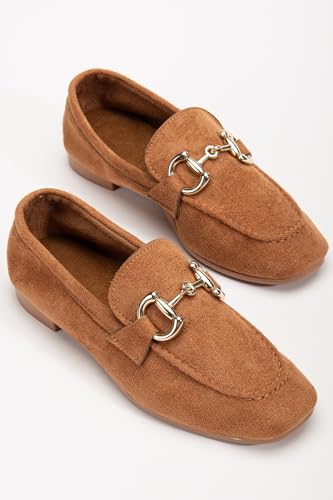 Image of Women's Loafers,Slip On Work Shoes for Women, Comfortable Flats for Daily Wear, Penny Loafers