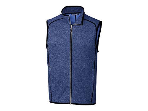Cutter & Buck mens Fleece Vest, Blue, Large US