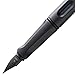 Lamy Safari Fountain Pen, Medium Nib + 5 Black Ink Cartridges (Matte Black)