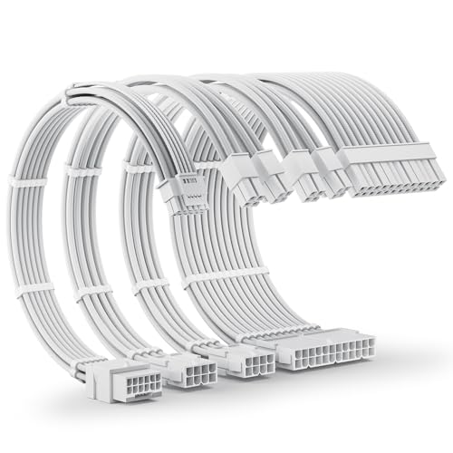 AsiaHorse 12VHPWR PSU Extension Cable Kit for RTX 50/40 Series, 16AWG Pcie 5.0 Cable Extension Kit...