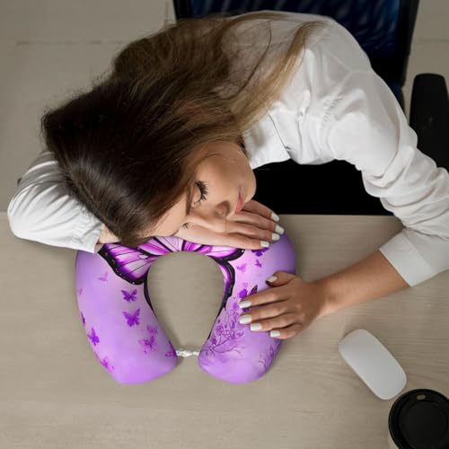 Almohada de espuma viscoelástica tamaño viaje cuello U miniatura 6