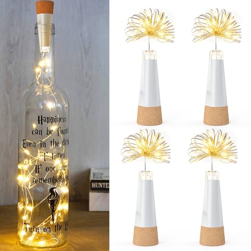 UMIWE Wiederaufladbare LED-Flaschenlichter mit Kork – 2025...