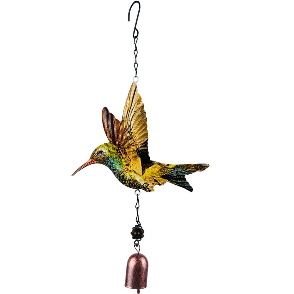 Wind Chime Hummingbird Wind Chimes Garden WindChimes For Party Festival Decor Windchime(Brown)