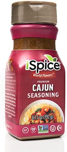iSpice - Sugar-Free CAJUN SEASONING World Flavor Super Spice Blend | All Natural | Ready to use as is | No preparation is necessary