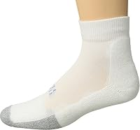 Thorlo Men's Tennis Mini Crew Sock Level 1, White, Size 11