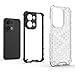 Pzwoxukhov Compatible with Oppo Reno 13 5G Case Cover,Compatible with Oppo Reno 13 5G Honeycomb Anti-Drop Shock-Absorbing Case Black