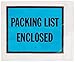 Produktbild Aviditi PL403 Poly Envelope, Legend "PACKING LIST ENCLOSED", 4-1/2" Length x 5-1/2" Width, 2 mil Thick, Blue/Black on White (Case of 1000) by Aviditi