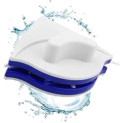 Jinpojun Limpia Cristales Magnético,Double Side Window Magnetic Cleaner,Limpiador Magnético de Ventanas,Profesional,Apto para Ventana de Vidrio de una Capa de 3-8 mm(Azul,01)