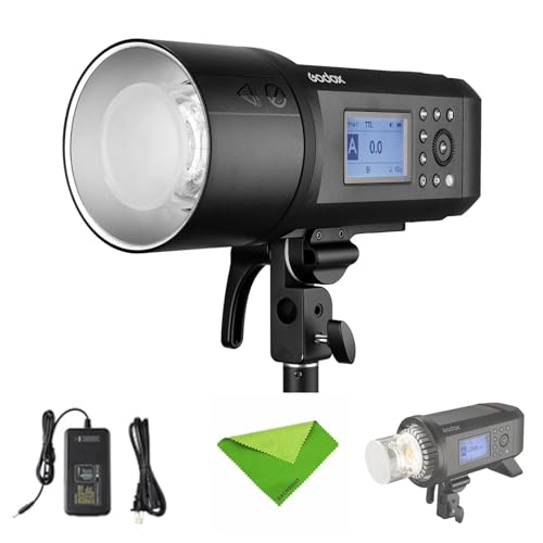 Godox AD600Pro 600Ws TTL Outdoor Flash 2.4G 1/8000s 2600mAh Battery 360 Full Power Flashes,0.01-0.9s Recycle Compatible with Canon Nikon Sony FUJIFILM Olympus Panasonic Strobe Light