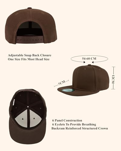 Image of Gelante Plain Blank Flat Brim Adjustable Snapback Baseball Caps Wholesale LOT 12 Pack