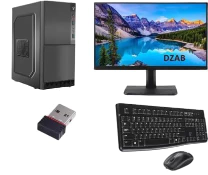 Image of Core i5 Desktop Computer Set | 8GB DDR3 RAM | 128GB SSD + 500GB HDD | Windows 11 Home | 19-Inch LED Monitor | 1GB Graphics | Keyboard & Mouse | Black