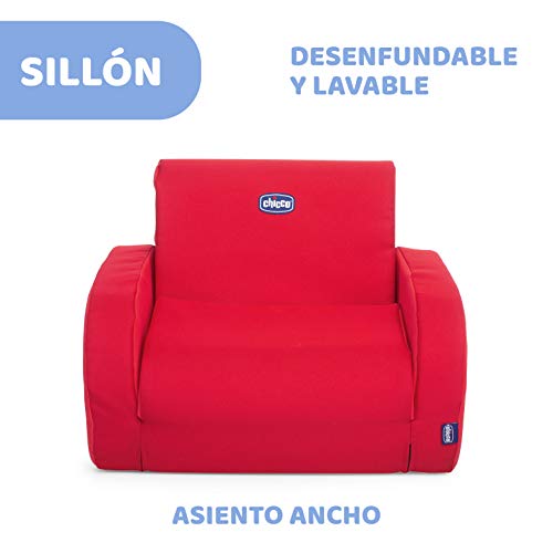 Chicco Silla Infantil Twist Convertible en Tumbona y Sofá, Silla Infantil con 3 Configuraciones, Cómoda y Ligera, se Convierte en 1 Gesto, Para Niños de 12+ Meses