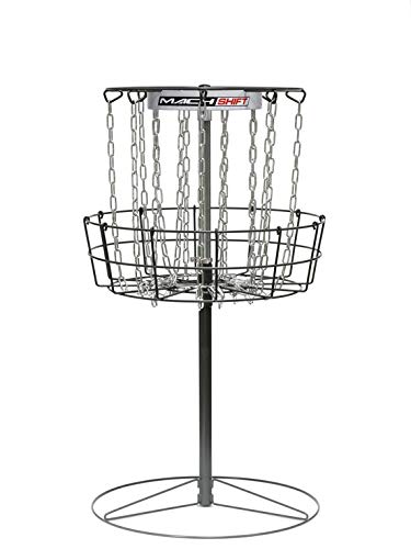 DGA Mach Shift 3-in-1 Portable Disc Golf Basket, White
