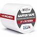 Real Professional Premium Grade Gaffer Tape by Gaffer Power - Made in The USA - White 4 Inch X 30 Yards - Heavy Duty Gaffers Tape - Non-Reflective - Multipurpose - Better Than Duct Tape