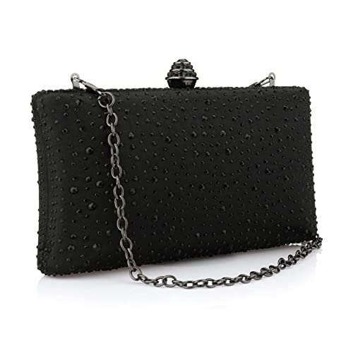 Image of Simcat Women Handbags Rhinestone Evening Bags Party Purse Prom Wedding Bride Crystal Party Clutches Bag with Chain