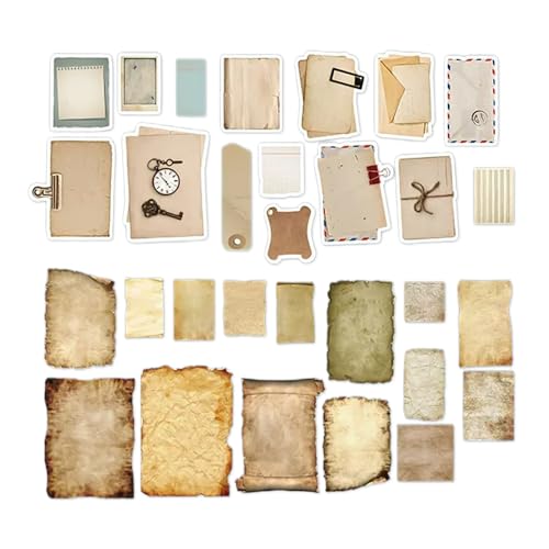 90 pegatinas retro para diario, estilo pergamino, decoración para libros, álbumes de fotos y accesorios para revistas - Scrapbooking