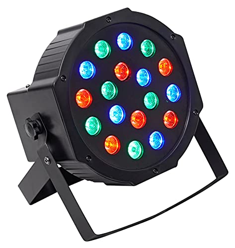 Image of Rockville RockPAR50 Black LED RGB Compact Par Can DJ /Club Stage DMX Wash