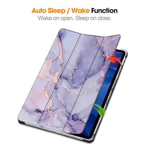 Image of ProElite Case Cover for Xiaomi Redmi Pad 2 11 inch Case, Slim Trifold Flip case Cover for Xiaomi Redmi Pad 2 11 inch Tablet [Auto Sleep Wake Feature], Marble Purple