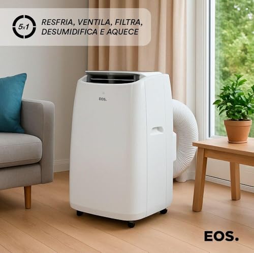 Ar-condicionado Portátil Inverter 14000 Btus Eos Slim Quente e Frio Eap14iqf 110v