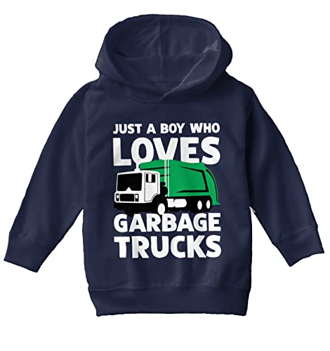 Haase Unlimited Just A Boy Who Loves Garbage Trucks Toddler/Youth Fleece Hoodie2