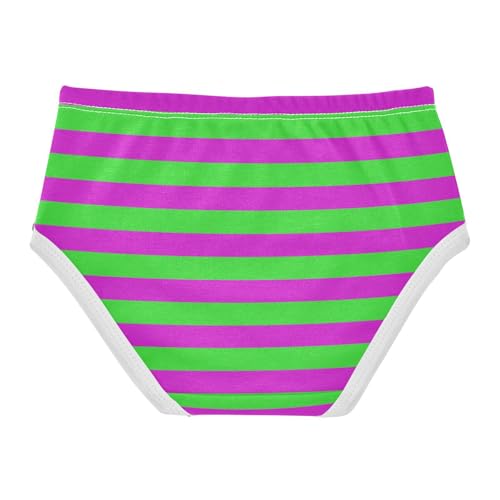 Green Pink Stripe Toddler Girls's Underwear 2T2