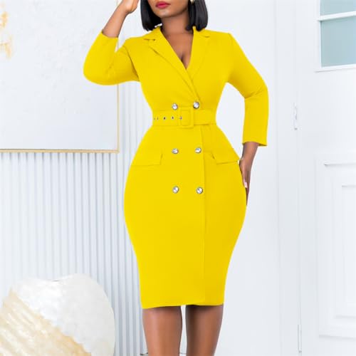 Useagrey Plus Size Dress for Women Elegant Bell Sleeve Wedding Guest Dress Pencil Bodycon Business Work Cocktail Dresses2