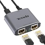 Tenda – Tenda LAN Splitter 1 auf 2, Gigabit LAN Switch 2 Port Ethern