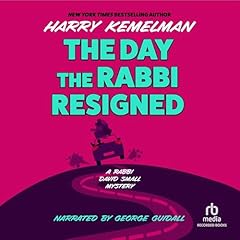 Diseño de la portada del título The Day the Rabbi Resigned