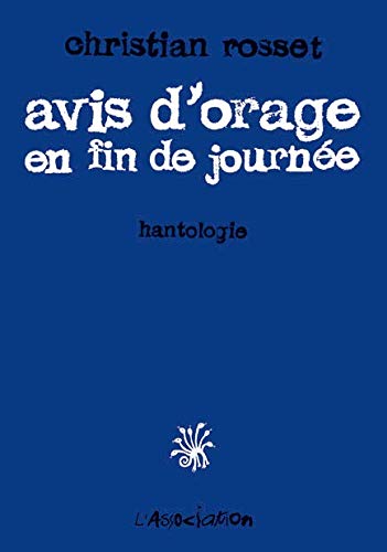 Avis d'orage en fin de journée : Hantologie Avis d'orage en fin de journée : Hantologie
