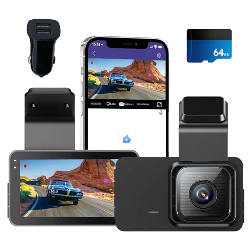 Trenzu Dash Cam for Cars with 3