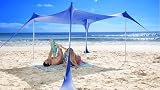 SUN NINJA Tenda da Spiaggia Portatile - Tenda da Sole per Mare - Parasole Pop Up Grande per Campeggio e Picnic