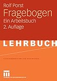 porstendorfer see hunde  Fragebogen: Ein Arbeitsbuch (Studienskripten zur Soziologie)